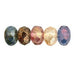 Bohemian faceted rondell bead Luster AB- Multi color 9x6mm (25)