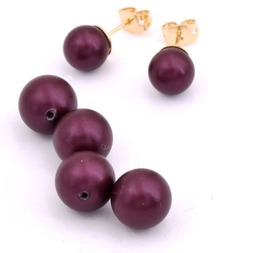 Buy Austrian crystal mounting bead 5818 Elderberry Pearl 10mm (4)