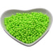Czech round beads pearly Neon Lime 3mm (30)