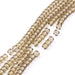 Czech Black Diamond rondelle beads - 4x5mm (1 strand)