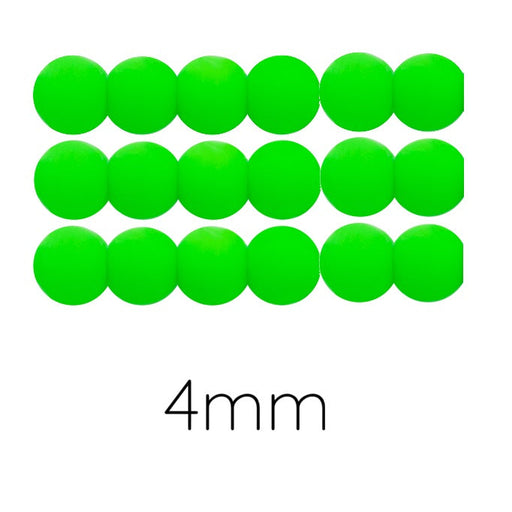 Buy Czech Glass Round Beads fluo Neon green 4mm (50)