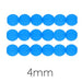 Czech Glass Round Beads fluo Neon electric blue 4mm (50)