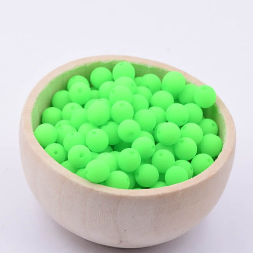 Buy Neon Green neon Czech Glass Round Beads 6mm (50 beads)