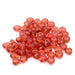 Baroque rondelle Czech beads Rose Gold Topaz - 4-6mm (10g)