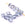 Beads wholesaler Baroque rondelle Czech beads Transparent Blue - 6-8mm (10g)