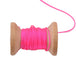 Neon pink braided nylon cord - 0.4mm (5m)