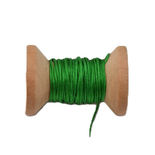 Green braided nylon cord - 0.4mm (5m)