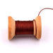 Brick brown braided nylon cord - 0.4mm (5m)