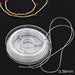 Flat stretch elastic cord White 0.38mm - 10m Spool (1)