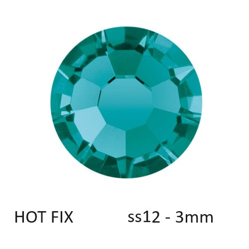 Buy Preciosa Flatback Hotfix Rhinestones Blue Zircon - ss12-3mm (80)
