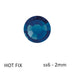 Preciosa Flatback Hotfix Rhinestones Montana - ss6-2mm (80)