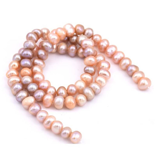Buy Freshwater Pearl Powder Pink Beige Potato 5-5.5x7mm (1strand - 40cm)
