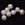 Beads wholesaler Round white potato freshwater pearl 12mm - Hole: 0.5mm (5)