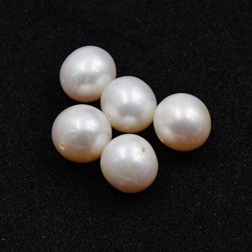 Buy Freshwater Pearl White Round Potato - 8-9mm (5 Beads)
