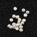 White rondelle shaped freshwater pearls 3-3.5x2mm - Hole: 0.5mm (20)