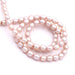 Freshwater pearl rice grain powder pink 4.5-5mm (1 strand-40cm)