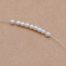 White potatoe round freshwater pearl 3.5mm (10)