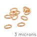 Oval jump ring gold plated 3 microns - 4x2.8x0.7mm (10)