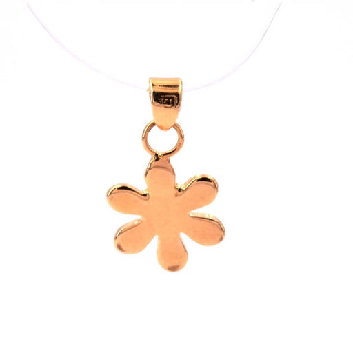 Pendant flowerGold plated 3 microns 15x11mm (1)