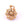 Beads Retail sales Flower pendant with golden shadow zircons gold plated 3 microns- 14mm (1)