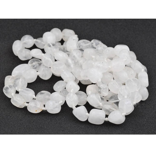 Buy Nugget pearl necklace in white Quartz 9-10x8-10mm - length 118cm (1)