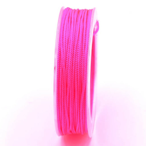 Buy Neon pink braided nylon cord 1.5mm - 18m spool (1)