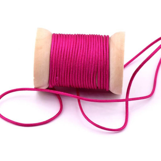 Buy Braided nylon cord Fuschia - 1.5mm (3m)