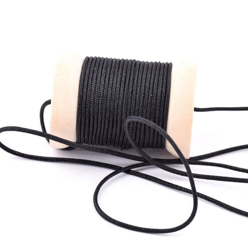 Buy Braided nylon cord Black - 1.5mm (3m)