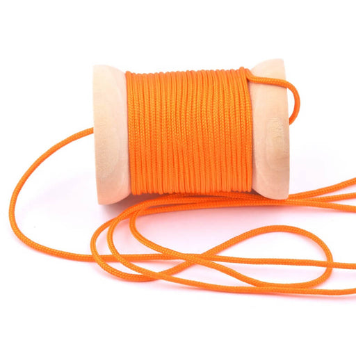 Buy Braided nylon cord Orange - 1.5mm (3m)