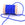 Beads wholesaler Braided nylon cord Royal blue - 1.5mm (3m)