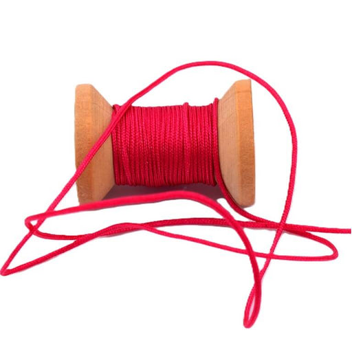 Fuchsia braided nylon cord - 0.8mm (5m)