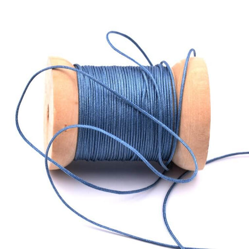Braided nylon cord Steel blue - 0.8mm (5m)