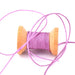 Mauve-purple braided polyester cord - 0.8mm (5m)