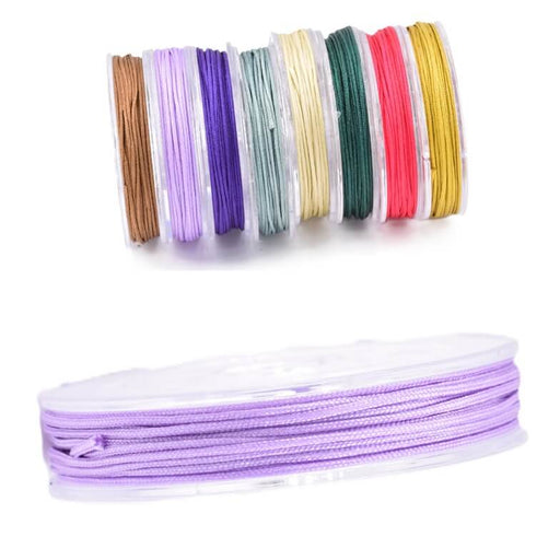 Buy Braided Nylon Cord - 0.8mm - Parma Purple - 8m Spool (1)