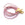 Beads wholesaler Pink leather cord 1mm (1m)