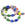 Beads wholesaler Millefiori Tube barrel Bead Mix colored - 8x12mm - Hole: 1mm (1 strand)
