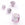 Beads wholesaler Murano cube bead pink antique silver 6x6mm (1)