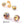 Beads Retail sales Half-drilled multicolored round Murano bead 8mm (2)