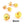Beads wholesaler Half-drilled round Murano crystal and gold bead 8mm (2)