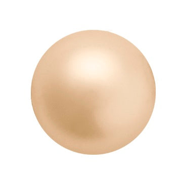 Preciosa Gold round pearl bead - Pearl Effect - 6mm (20)