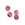 Beads Retail sales Rainbow amethyst glass charm bead 6.5mm - hole: 0.5mm (10)