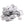 Beads wholesaler Silver Sew-on Sequins 6mm - Hole: 1mm (10g)