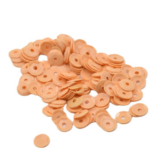 Buy Beige Orange Sew-on Cup Sequins 5mm - Hole 1mm (10g)