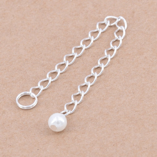 Buy Extender chain with bead - 925 sterling silver 60mm (1)