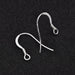 Ear Hooks - Sterling Silver 17mm - Hole: 1.5mm (2)