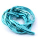 Sari silk ribbon crinkled frayed recycled turquoise 30mm (1m)