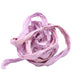 Recycled Sari Silk Ribbon - Frayed Crinkled - Pale Purple - 30mm (1m)