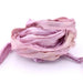 Sari Silk Ribbon 30mm - Recycled Frayed Crinkled Purple Sari Silk Ribbon 30mm (1m)