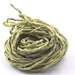 Hand-dyed natural silk cord- lime green 2mm (1m)