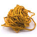 Hand-dyed natural silk cord - saffron yellow 2mm (1m)